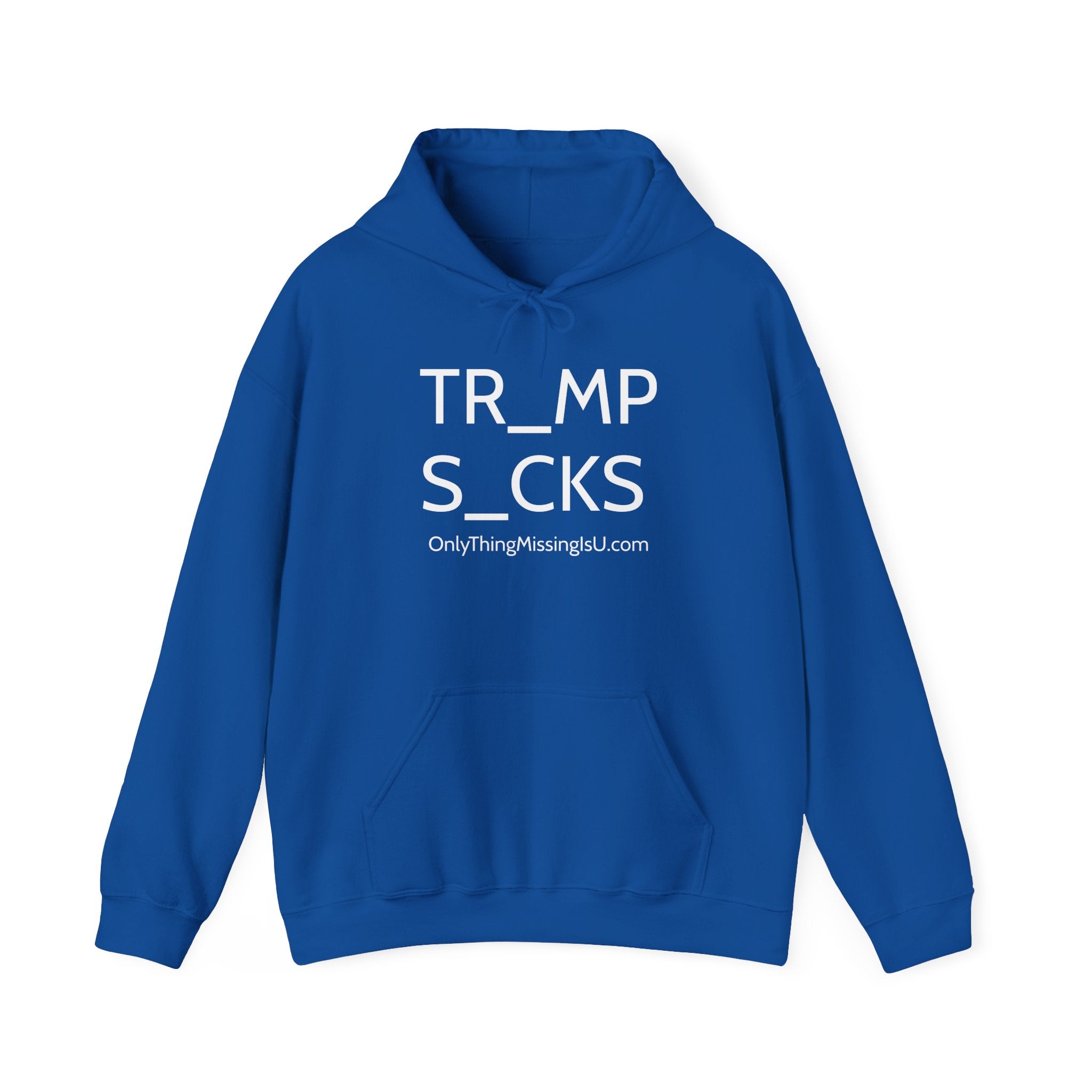 Graphic Hoodie — “TR_MP S_CKS” Political Protest Pullover